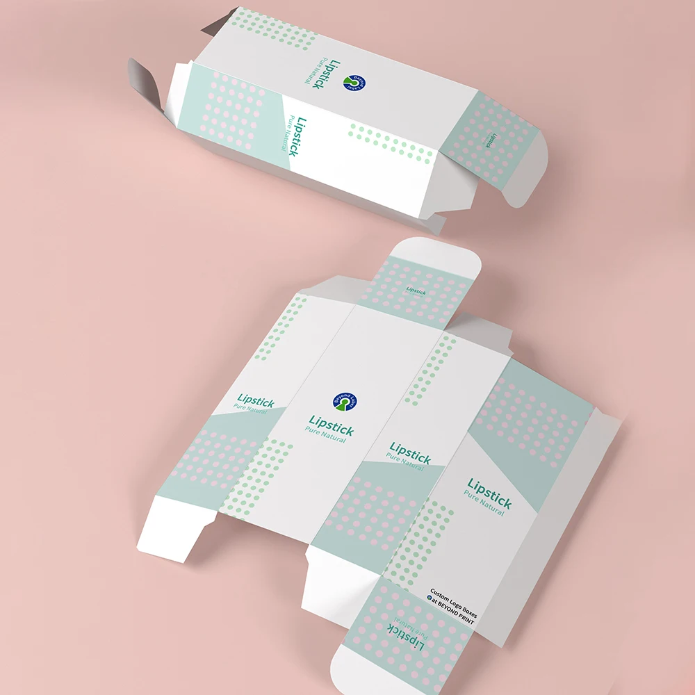 Индивидуальная печать на заказ, бумажная жидкая матовая роскошная коробка для хранения губной помады, Подарочная коробка для блеска для губ, цветная упаковочная коробка