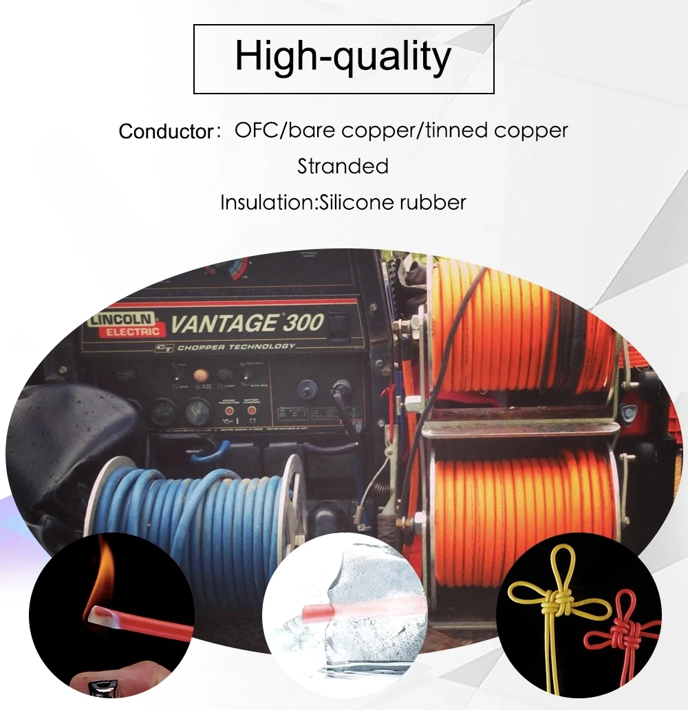 RC Soft High Temperature Silicone Wire 6AWG 8AWG 10AWG 12 14 16 18 20 22 AWG Cable Red Black color For Lipo Battery ESC Servo - ANKUX.COM