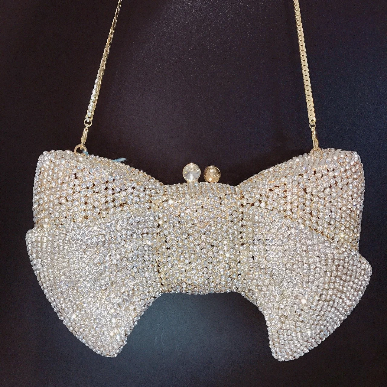 RPAEOY Pochette Femme Soirée Clutch Paillettes Brillante Sac à Main Ceremonie Mariage Bandoulière Chaîne Argentée Chic Elegant