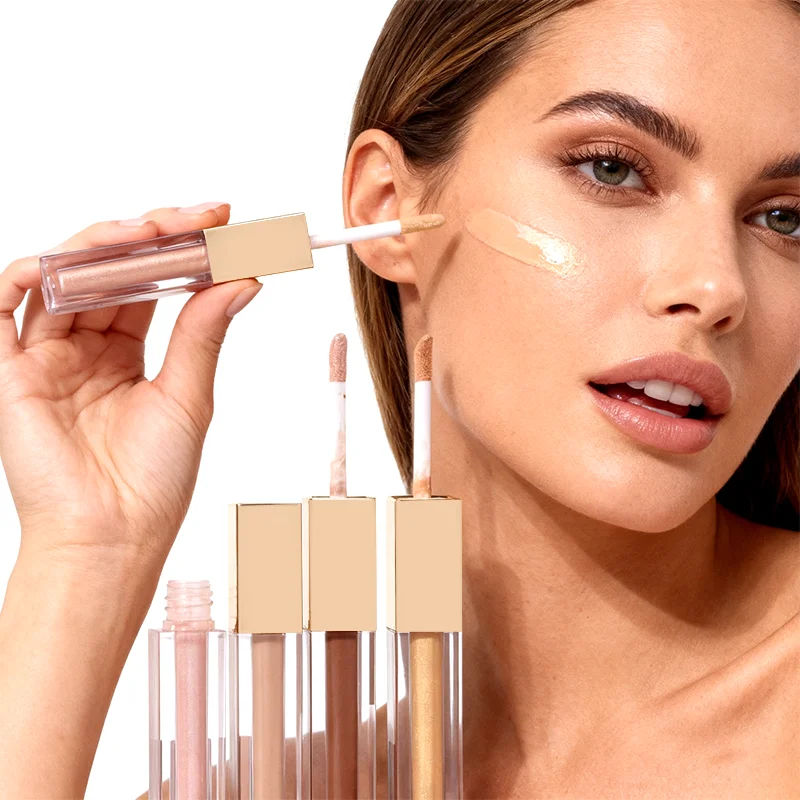 Vegan Private Label 2 in 1 Dual Ended Liquid Contour Concealer Highlighter Custom Logo Face Makeup Vendor