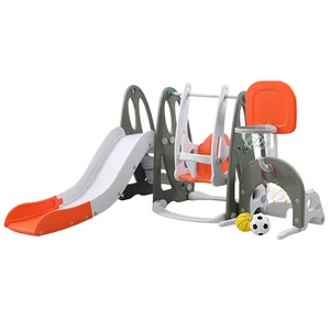 5 Piece Flying Ship PE PVC Flat Bottom Indoor/Outdoor Baby Slide Colorful Instrucrtional Manual for Garden and Playhouse