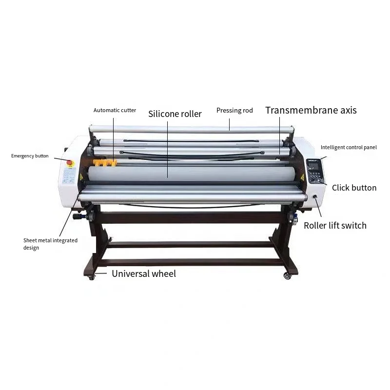 1650mm Automatic Advertising Hot and Cold Laminator Machine Pneumatic Lifting and Paper Cutter Laminated Printing Machine