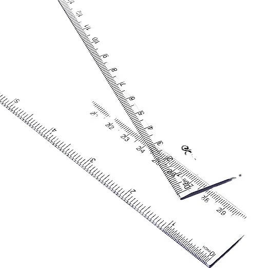 YouOKLight Plastic Ruler 30cm, Clear Ruler,Transparent Ruler 12 inch,Metric  Ruler,Ruler 30cm for School,Transparent Straight rulers for Kids,and