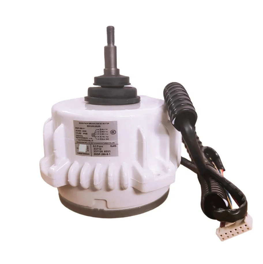 New ZKSP-200-8-1 Five-Wire DC Brushless Fan Motor for Midea