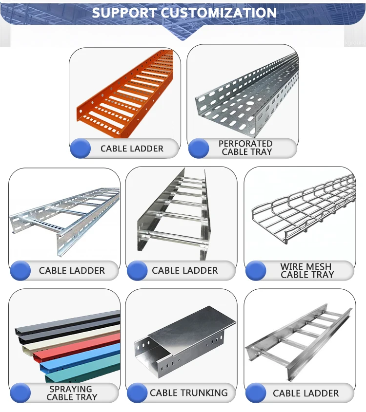 Stainless Steel Cable Tray Multi-specification Galvanised Spraying ...