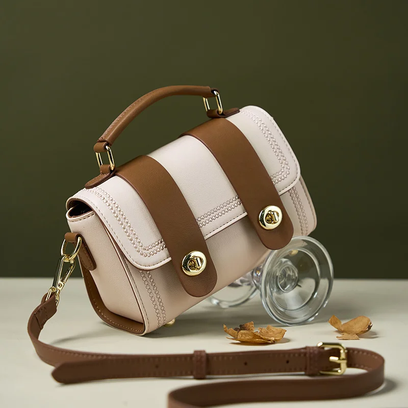 Manufacture OEM ODM Women’s Female Saddle Bags for Ladies CustomLeather Crossbody Shoulder Sling Bag