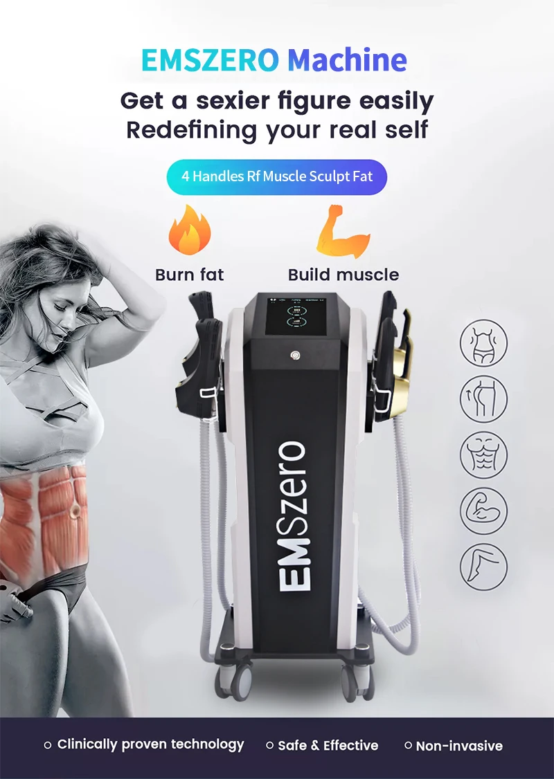 Professional EMSzero 2025 ems neo sculpting Slimming Machine 15 Tesla Hi-emt RF Nova Body Sculpture Muscle Stimulator RF 6500W