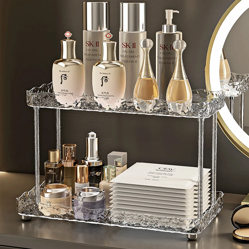 Wannuo Bathroom makeup rack Plastic storage holders & racks Skin care plastic storage racks & shelving for bathroom