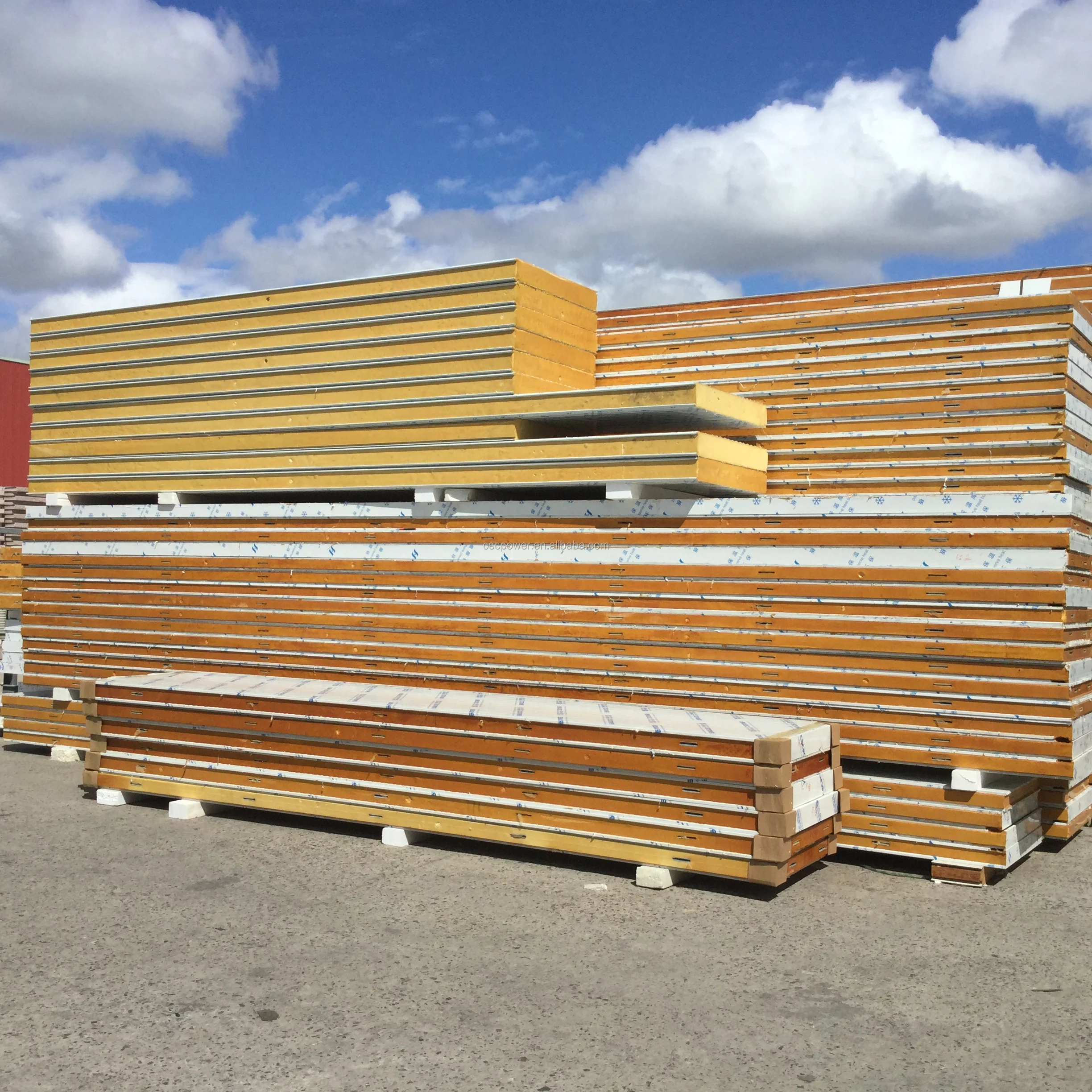 Cold Cladding Wall Cladding Insulation Board Sip Cold Room Panel Rock Wool/ Pu /eps ...