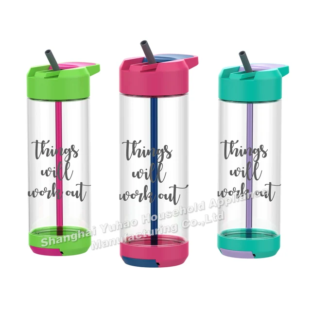 Wholesale 700ml Eco-Friendly Plastic Juice Bottle Logo Printing Cell Phone Holder Adults Travel Outdoor Gym Activities Camping