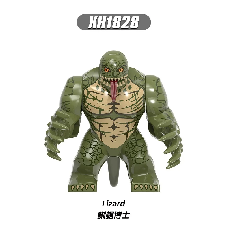 Super Heroes Lizard Character 7cm Big Size Model Action Building Blocks  Figure Children Plastic Toys Xh1828 - Buy Building Blocks For Kids,Lizard  Anti-venom Plastic Large Building Blocks Figure Educational Children Toys  Gift