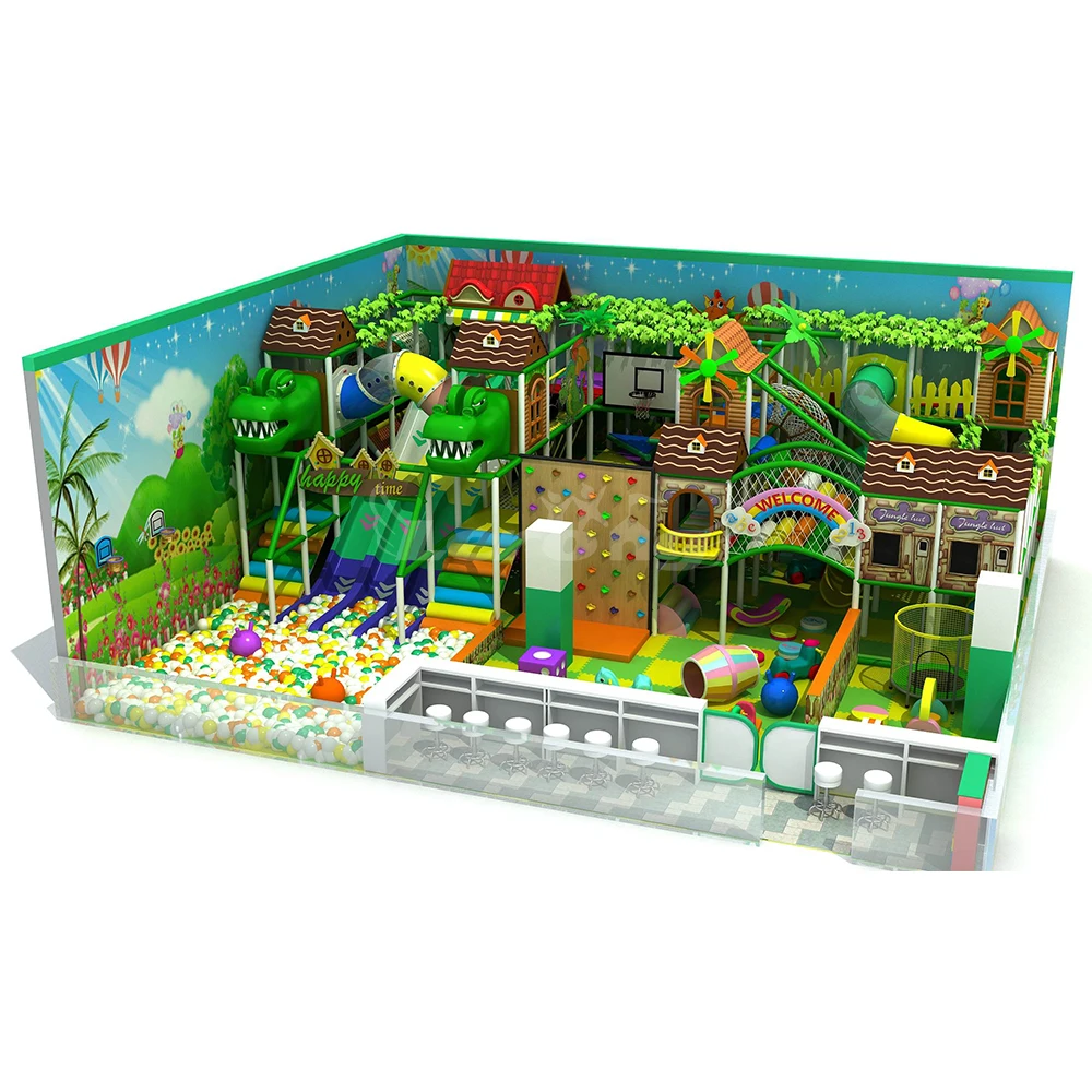 High Quality Jungle Design Kids Indoor Playground Children Gym