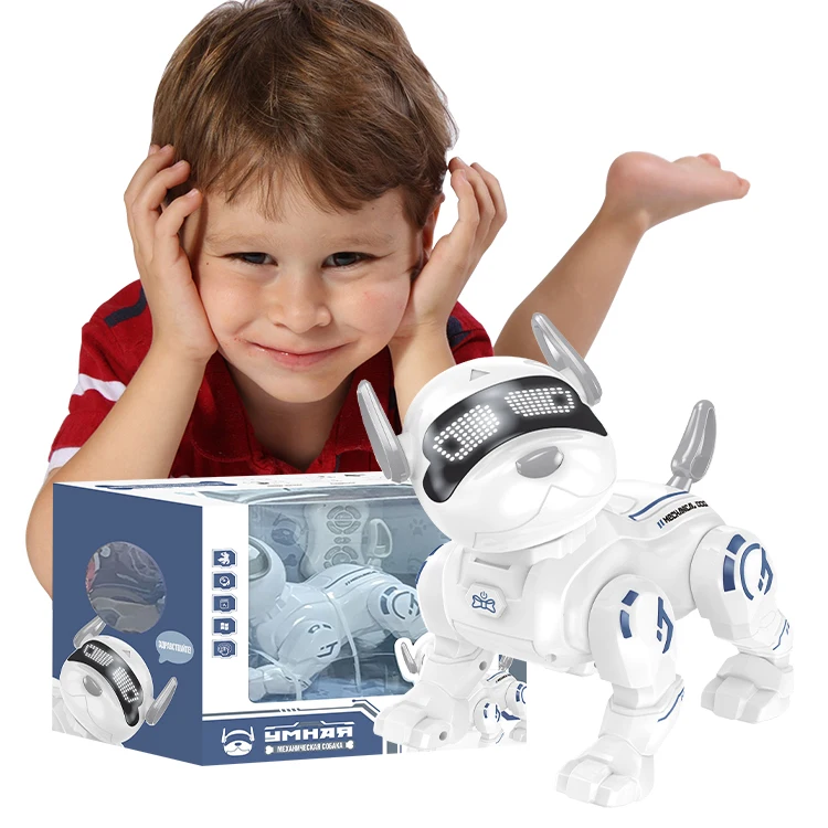 Russian Packing Pet Smart Remote Control Robot Dog Programmable Head Touch Sensing Walking Dog RC Toy Robots
