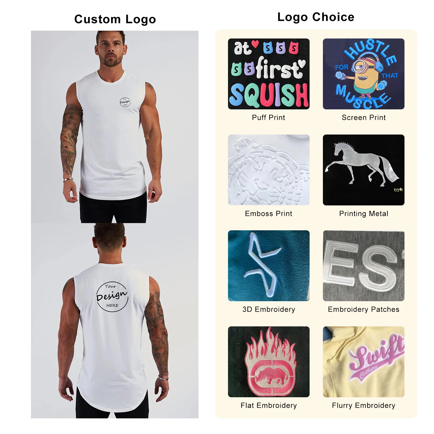 JL0520C OEM Fitness Mens Gym Tank Top Workout Training Sleeveless Men’s T Shirts Plain Print Stringer Tank Top Bodybuilding