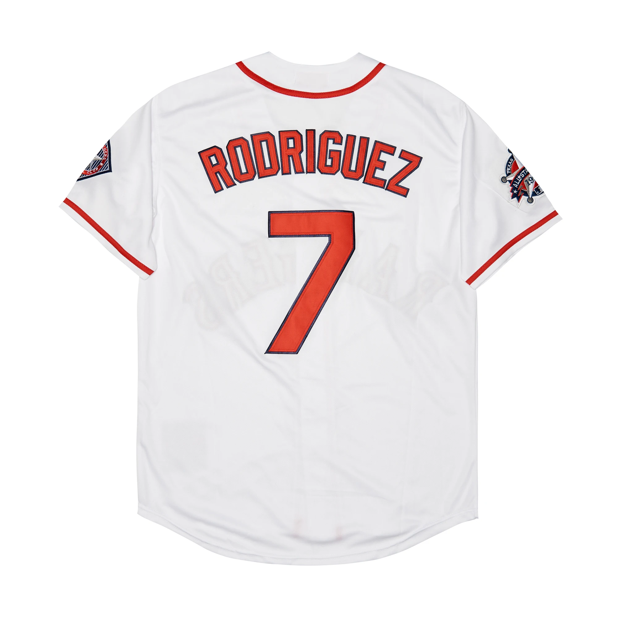 Source Texas Baseball Jersey 34 Nolan Ryan 7 Ivan Rodriguez Throwback jersey  stitched on m.