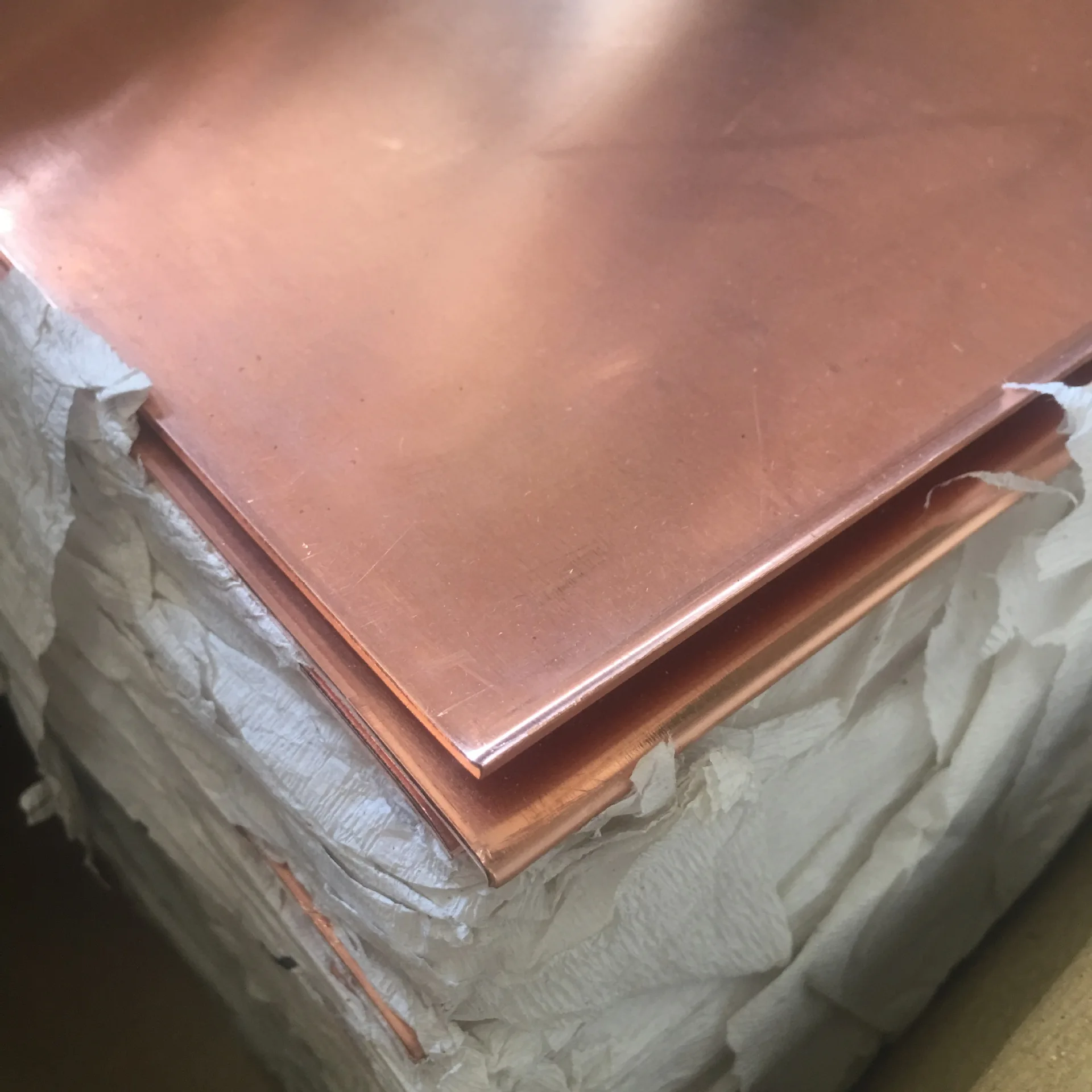 Copper 99.99 Purity Sheet Copper Plate Factory Directly Red Brass