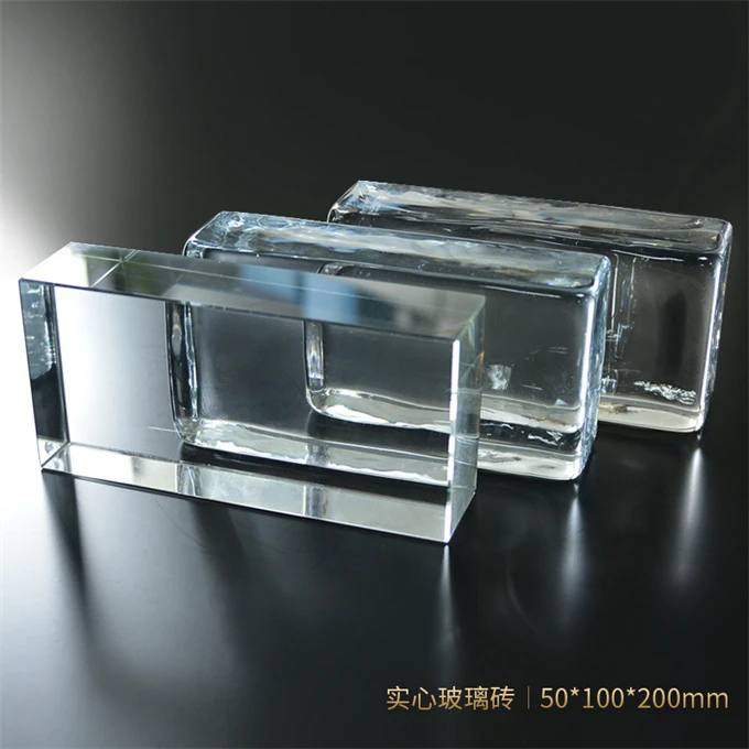 Corner Block Glass Brick Partition Wall - Versatile Solid