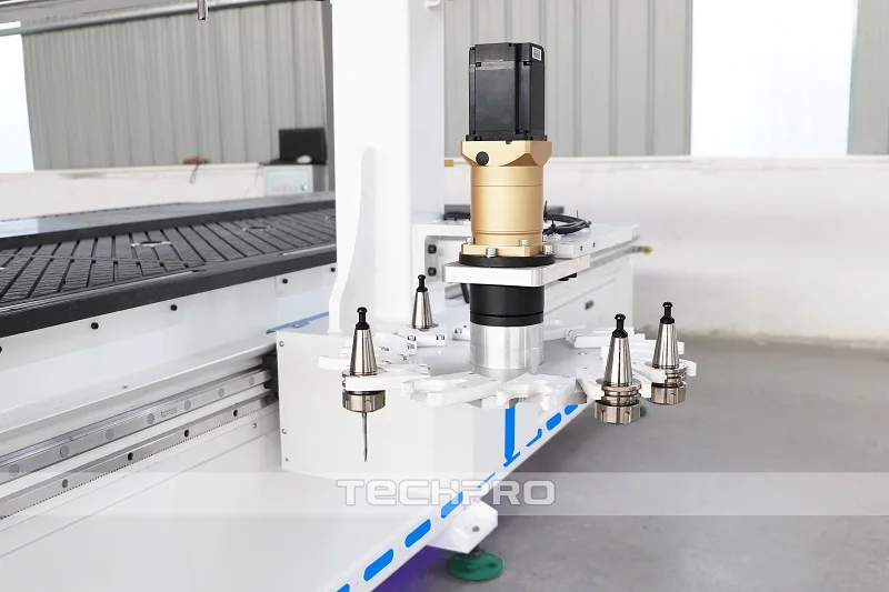 1530 Wood CNC Router Automatic Tool Change 1325 4 Axis Swing Head ATC CNC Router for 3D Model