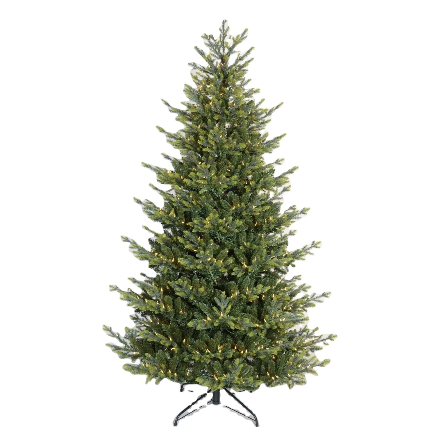 Wholesale 210cm Luxury Christmas Tree High Quality Thick PE + PVC Mixed LED Ornaments for Xmas Party Decoration