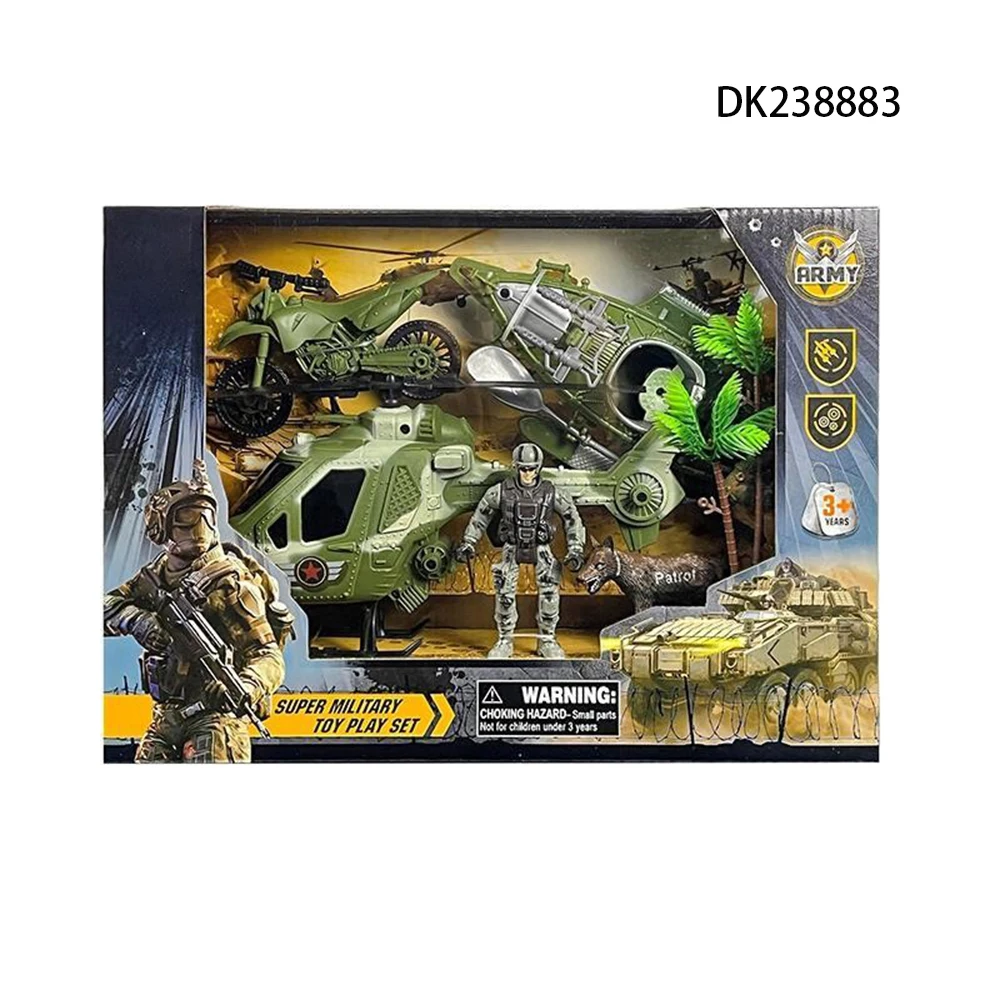 Военная серия сцена битвы Армия Мужчины игрушки солдаты ролевые игры для детей