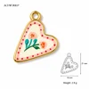 Floral Heart Charm