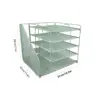 8126 Single-sided A5-blue five-tier file rack
