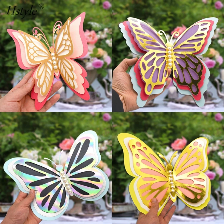 Autocollants Papillons 3D 24 Pièces - Décor Muraux Adhésifs Or Rose Pour Chambre