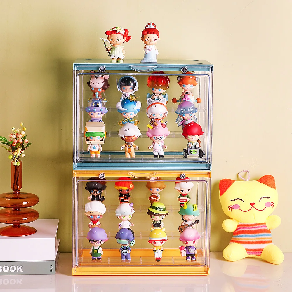 Vitrina Acrílica De 4 Niveles Kuahome Para Figuras Funko Pop - Organizador Y Exhibidor Transparente