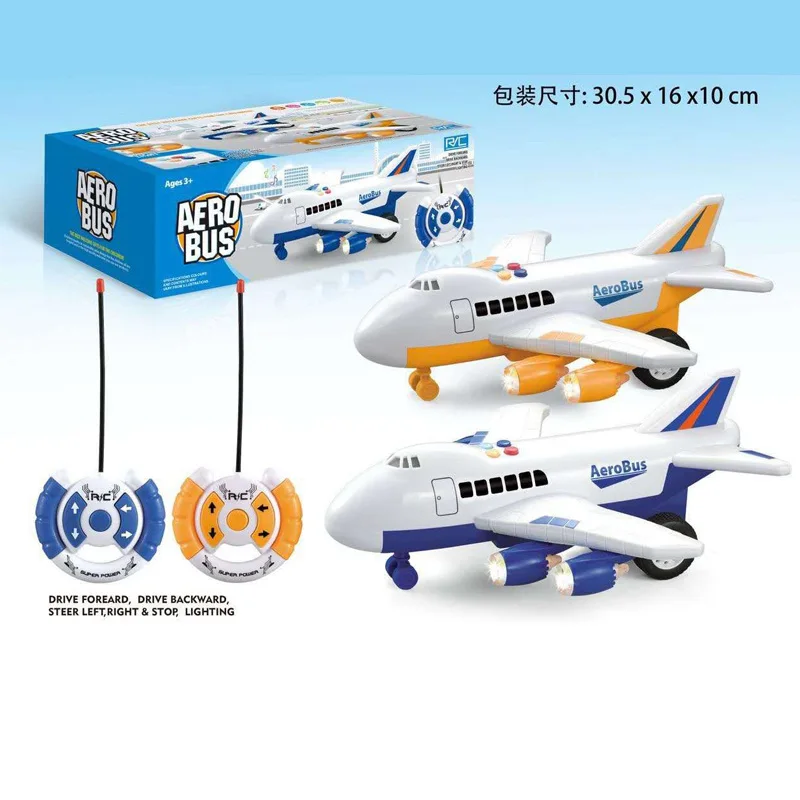 Aerobus Rc De Brinquedo Com Controle Remoto E Avião Para Crianças /  Presentes