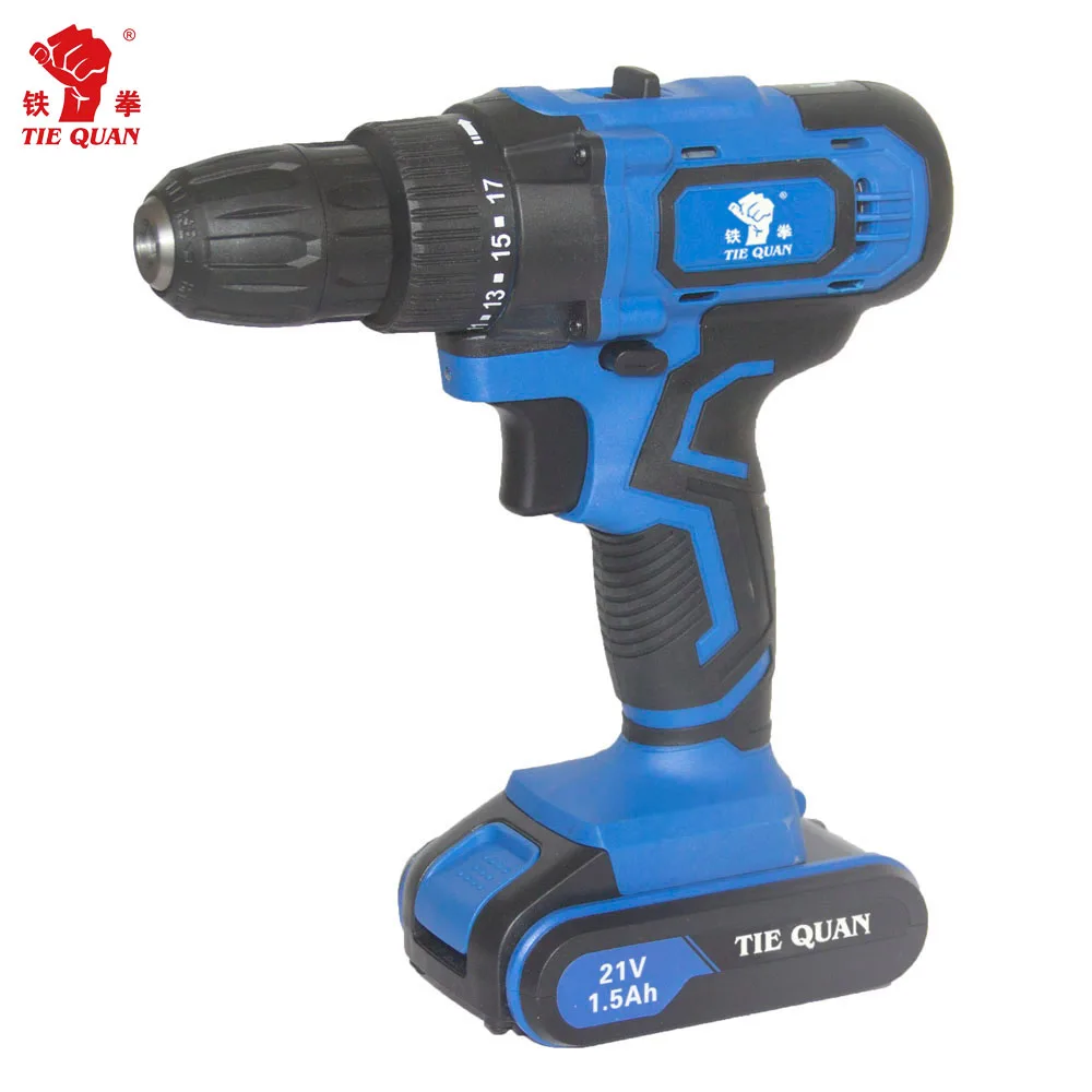 21 Volt Lithium Ion Rechargeable Portable Electric Drill Cordless Impact Drill with Keyless Chuck Customizable with OEM Support