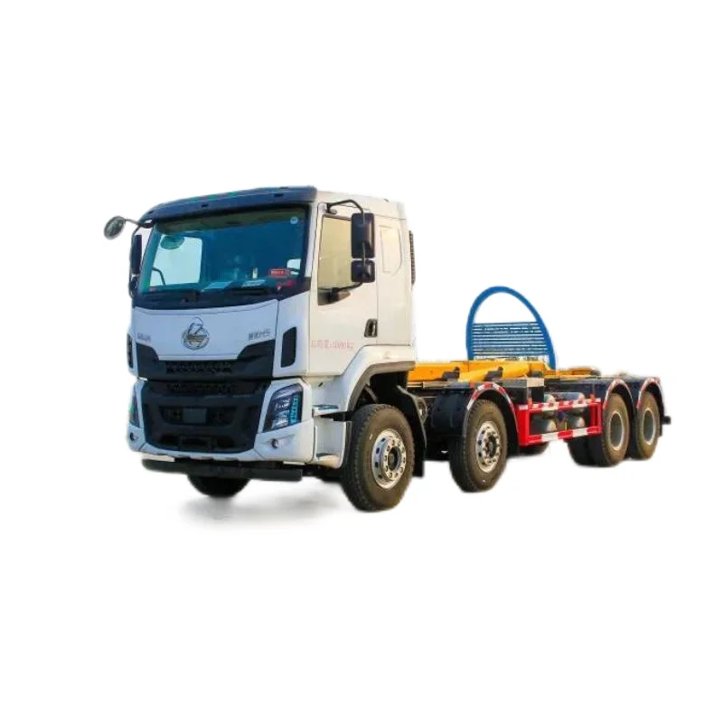 Эффективный двигатель 8X4 Yuchai 350 лошадиных сил многоотсекный крюк мусоровоз