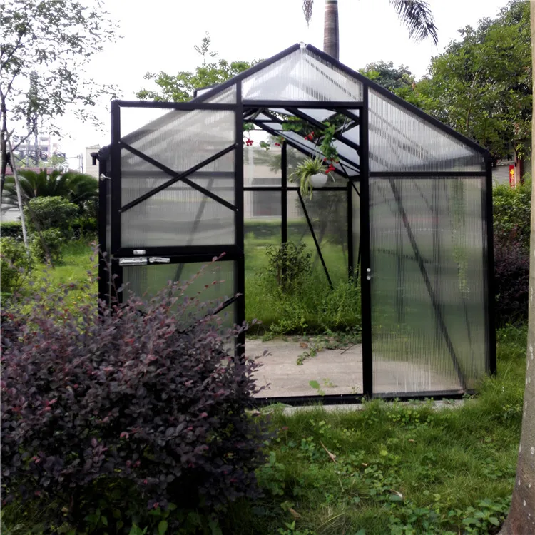 Portable Modular Polycarbonate Winter Garden Gazebo Prefab Greenhouse Insulated Walk in Cheap Indoor Home Hobby Greenhouse