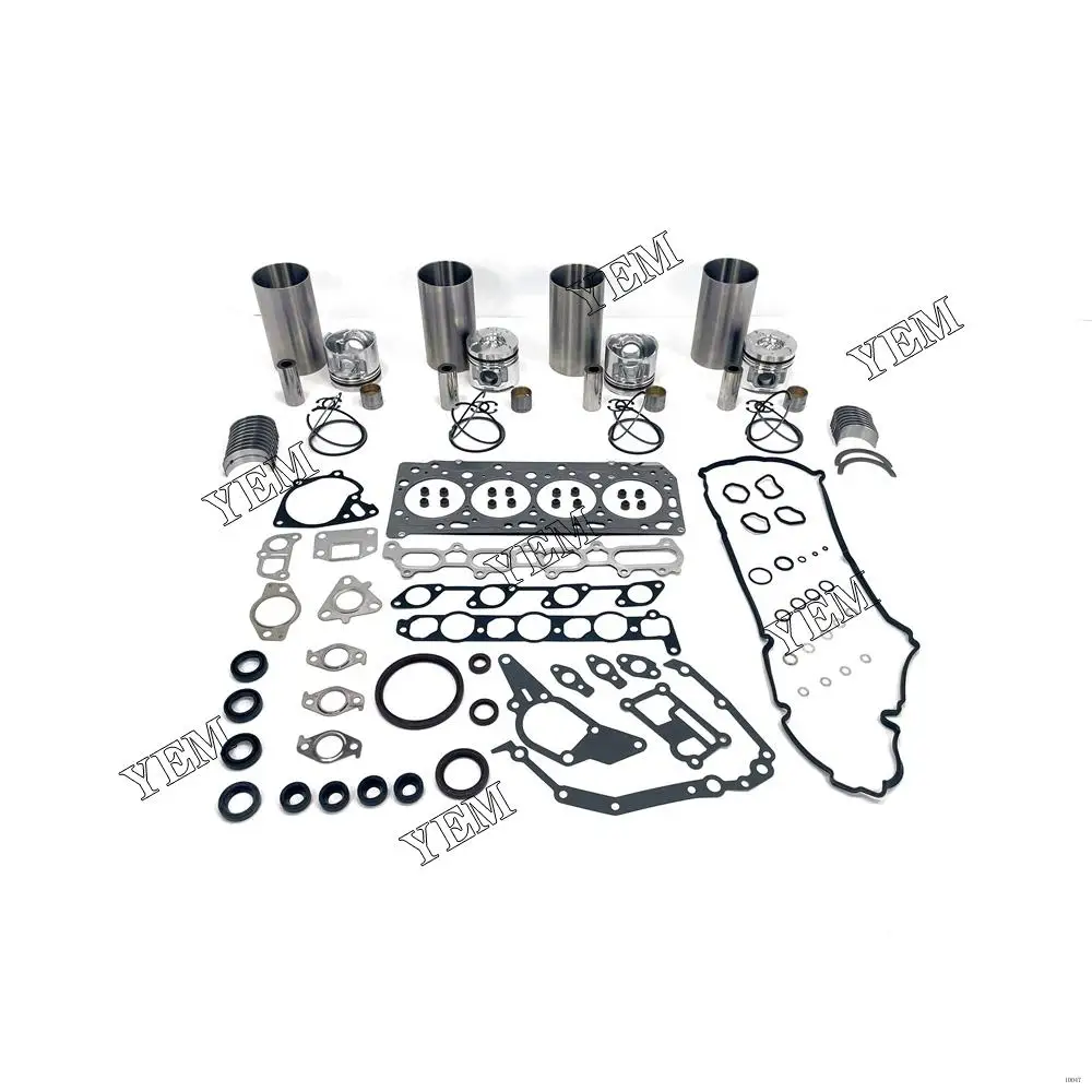 4D56 Engine Overhaul Kit With Cylinder Gasket Piston Ring Liner Engine Bearings Set for Mitsubishi
