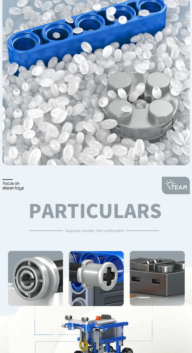 Mechanical Power Building Blocks 77 In 1 Exercise Children's Handson