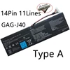 Tipo A-14 Pin 11 Líneas