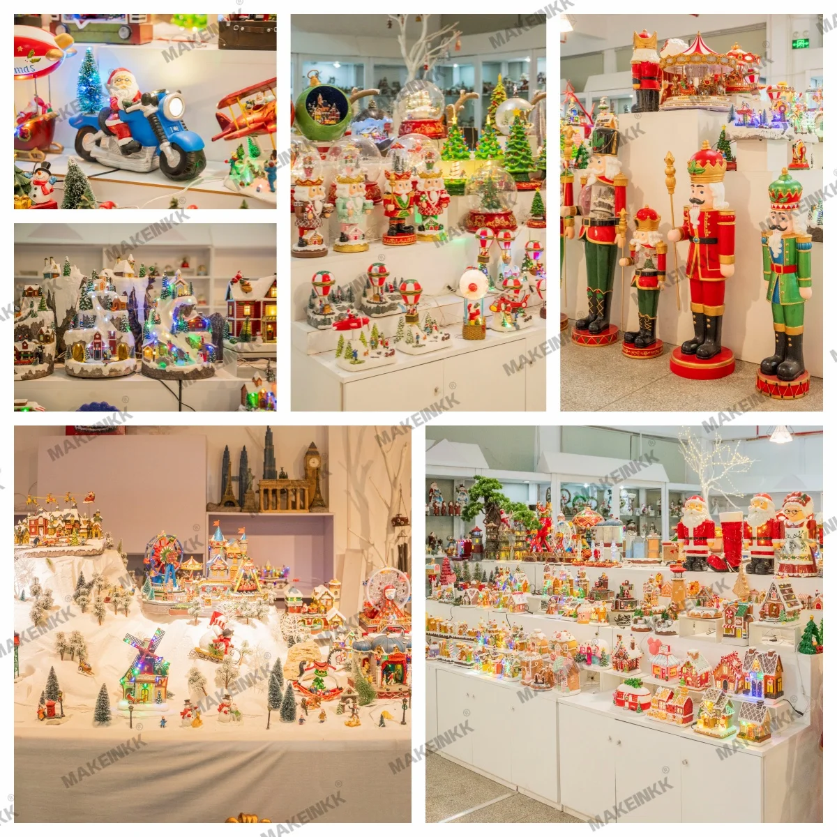 Enchanting Christmas Village Resin Ornaments
