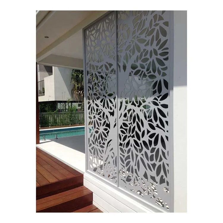 Laser Cut Metal Screen Decorative Room Divider Wall Aluminum Partition Wall
