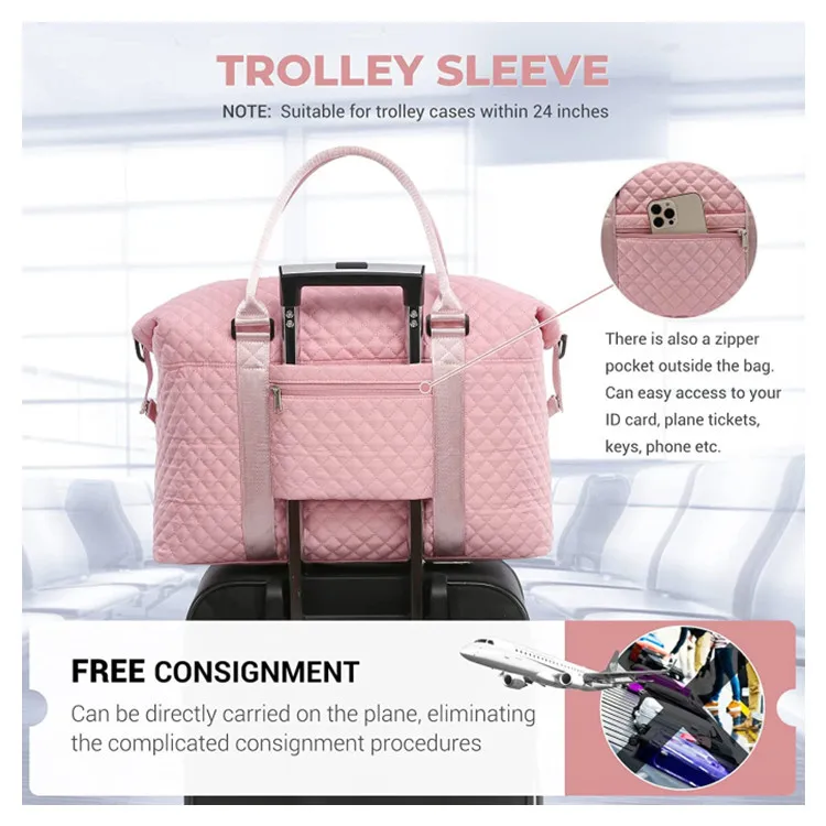 Customized Water Proof Travel Luggage Gym Tote Bag Carry On Overnight Sport Yoga Duffel Bag With Cosmetic Storage Bag