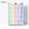 ลายตารางสีพาสเทล ผีเสื้อ NPYJ002-1