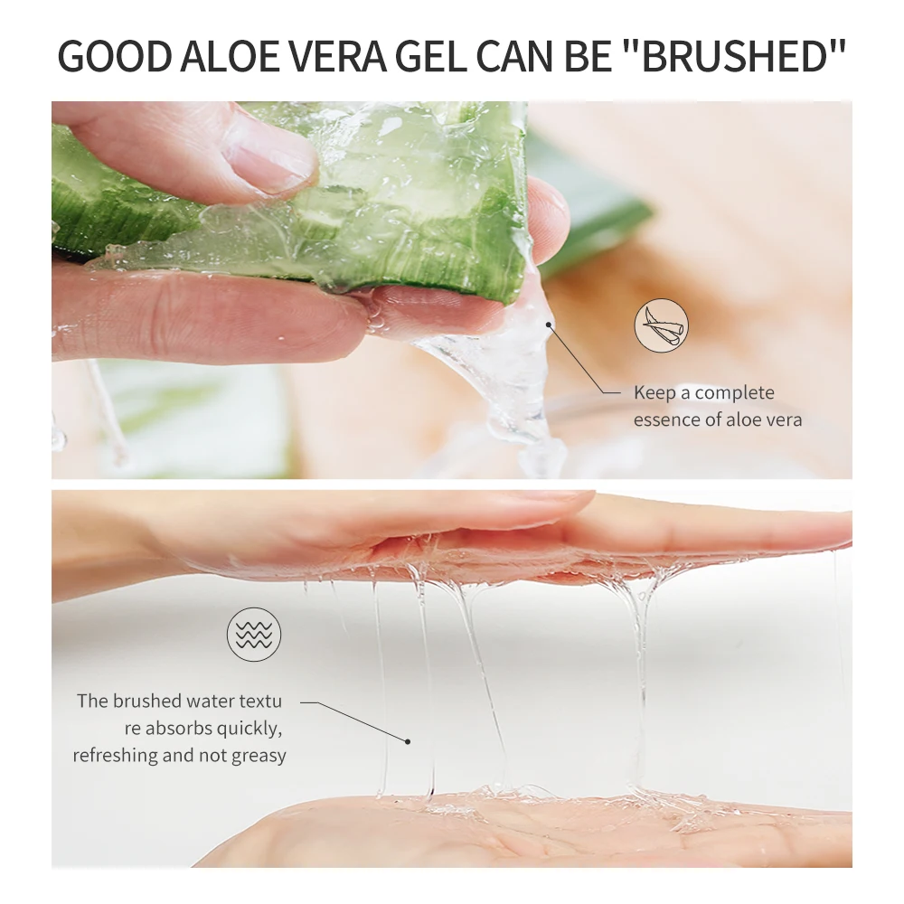 Гель с алоэ вера для ухода за кожей Натуральный гель чистый растительный экстракт
