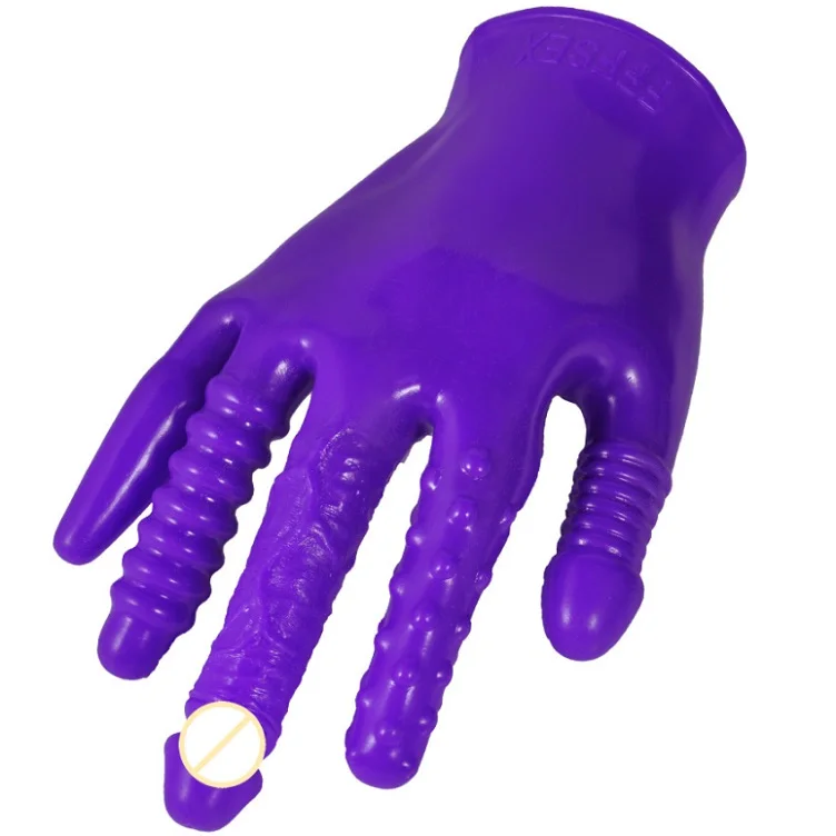 vibrating glove sex toy Fukuoku – Five Finger Massage Glove – Right Handed (S/M) (Pink) main image 1