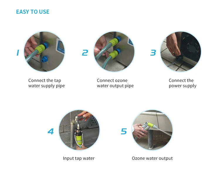 Plug and Play 5grams Ozone Water Machine for Wastewater Fading Ozone Water System