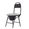 Small backrest commode chair