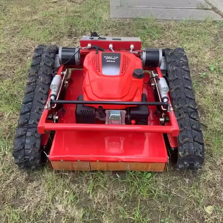 Китайская популярная Автоматическая электрическая Электрическая аккумуляторная бензиновая машина для резки травы с дистанционным управлением газонокосилка продажи