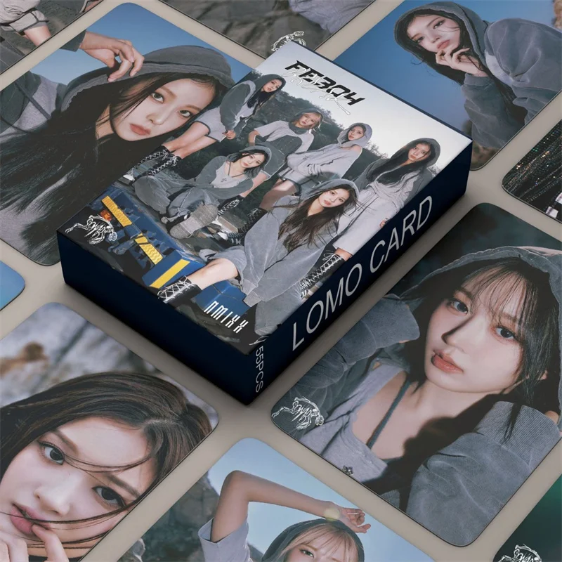 55pcs/set KPOP NMIXX 2nd EP Fe3o4 Photocards - Festive Gifts
