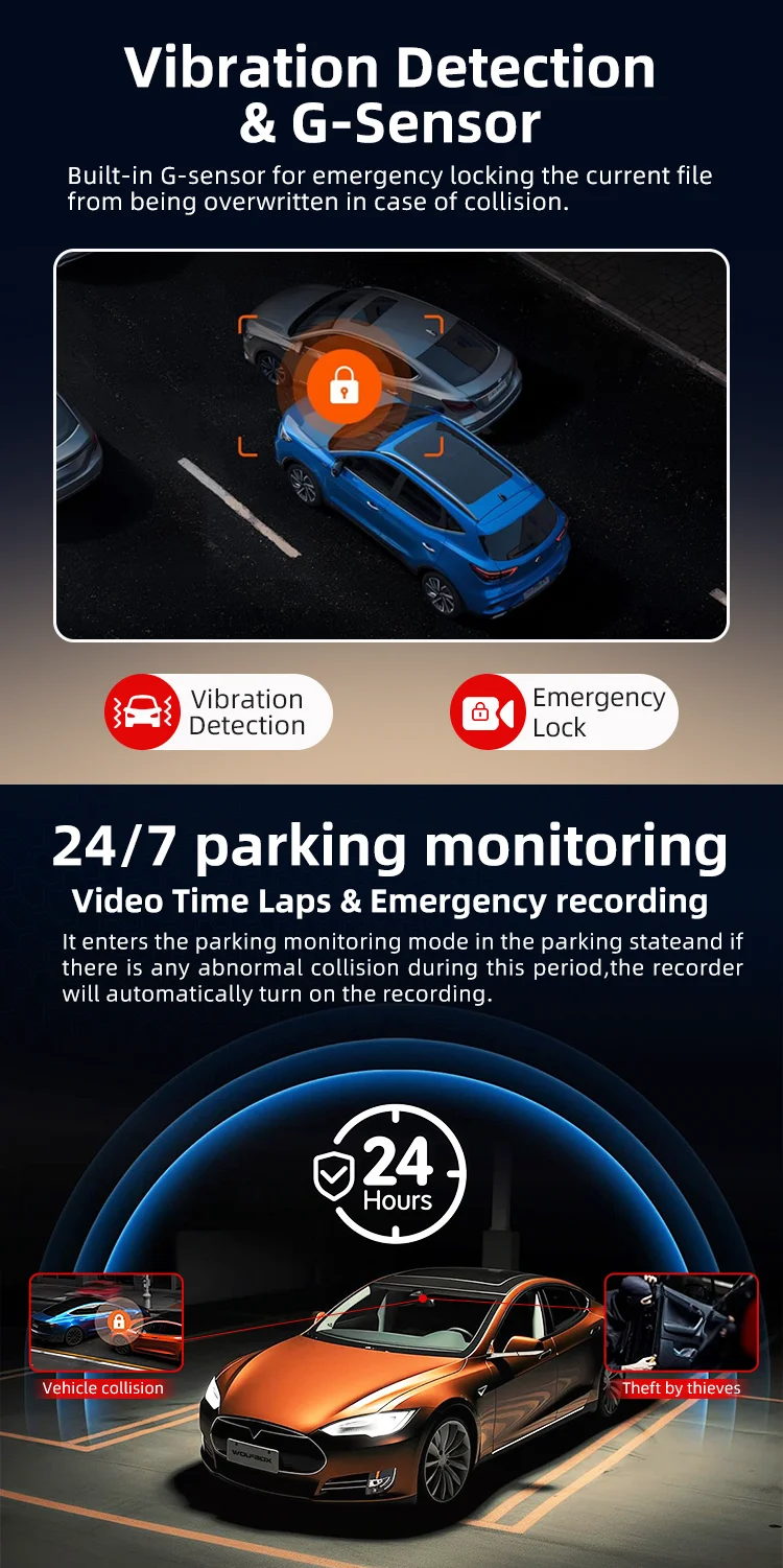 Factory Outlet Wholesale Dash Cam 2K Black Box with WiFi APP G-sensor Emergency Recording for Fleet Management Solution factory