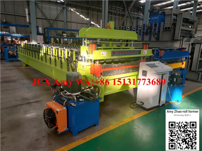 Corrugated zinc roof sheet making machine galvanized zinc sheet roll forming machine