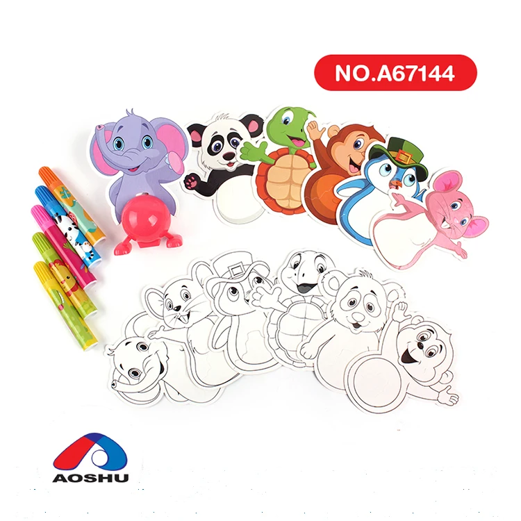 Популярный новый дизайн, заводные цветные граффити, Diy живопись, заводные игрушки для детей