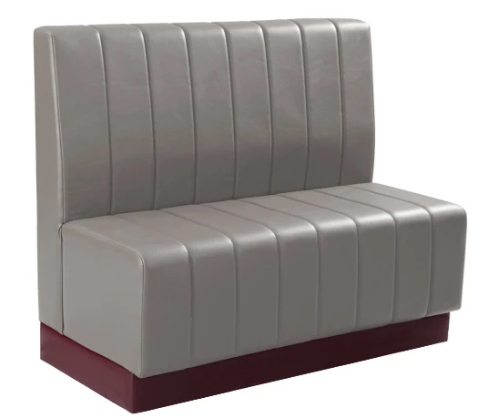 Curved Restaurant Booths Designs Wood Pu Leather U Shape Round Booth ...