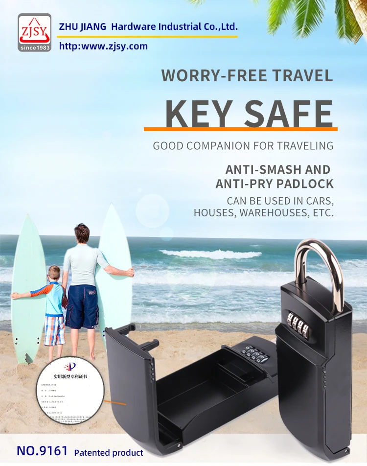 Zjsy 9161 4 Digit Combination Surf Car Key Safe Lock Box Buy Portable